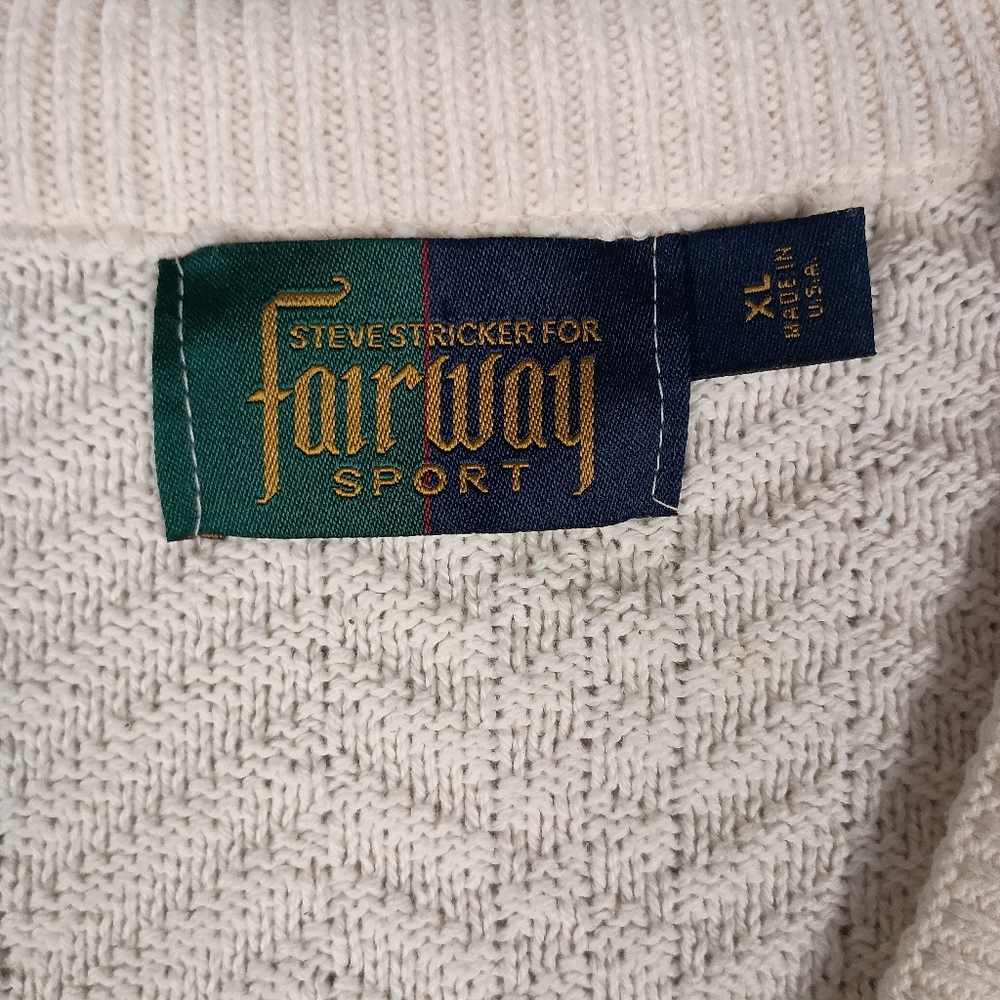 Steve‎ Stricker XL Fairway Sport Golf Vest Sweater Men Ivory - Picture 3 of 15